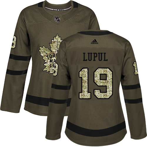 Adidas Maple Leafs #19 Joffrey Lupul Green Salute to Service Women's Stitched NHL Jersey - Click Image to Close